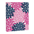 Flower Burst Petals Navy Pink Canvas Print Gallery Image 8