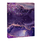 Glitter Agate Purple Pink Indigo Geode Marble Pattern Canvas Print Gallery Image 8