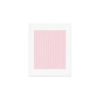 Classic Small Pink Petal French Mattress Ticking Double Stripes Art Print Gallery Image 1