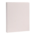 Classic Small Pink Rosebud Pastel Pink French Mattress Ticking Double Stripes Canvas Print Gallery Image 8