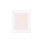 Classic Small Pink Rosebud Pastel Pink French Mattress Ticking Double Stripes Art Print Gallery Image 1