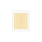 Classic Small Yellow Butter French Mattress Ticking Double Stripes Art Print Gallery Image 1