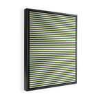 Dark Olive Green and White Horizontal Stripe Pattern for Elegant Interior Accents Framed Canvas Print Gallery Image 2