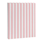 Large Classic Pink and White Stripe Pattern Canvas Print Gallery Image 8