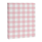 Large Valentine Soft Blush Pink and White Buffalo Check Plaid Canvas Print Gallery Image 8