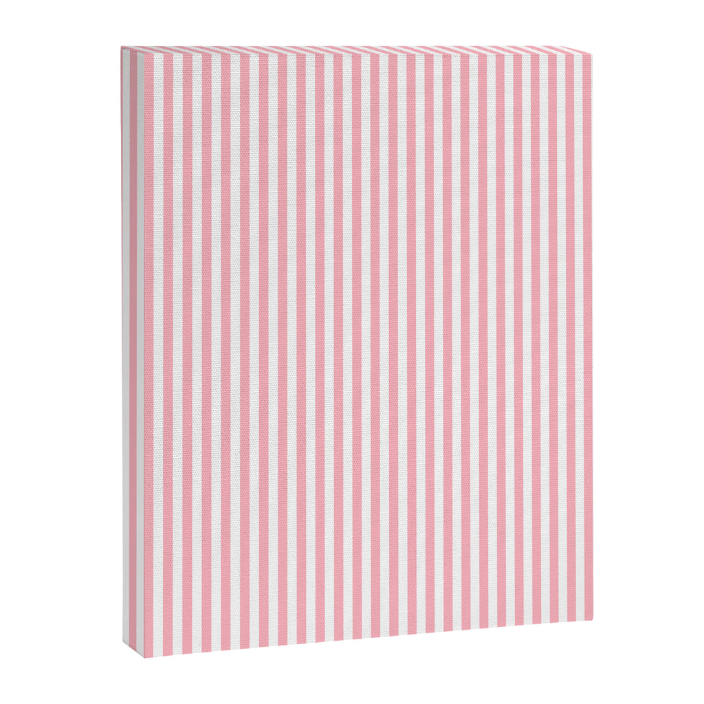 Light Pink and White Vertical Stripe Pattern for Refined Interior Design Canvas Print Gallery Image 8