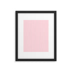 Light Pink and White Vertical Stripe Pattern for Refined Interior Design Framed Art Print Gallery Image 6