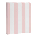 Pink Bubblegum Pop and White Wide Cabana Stripes Canvas Print Gallery Image 8