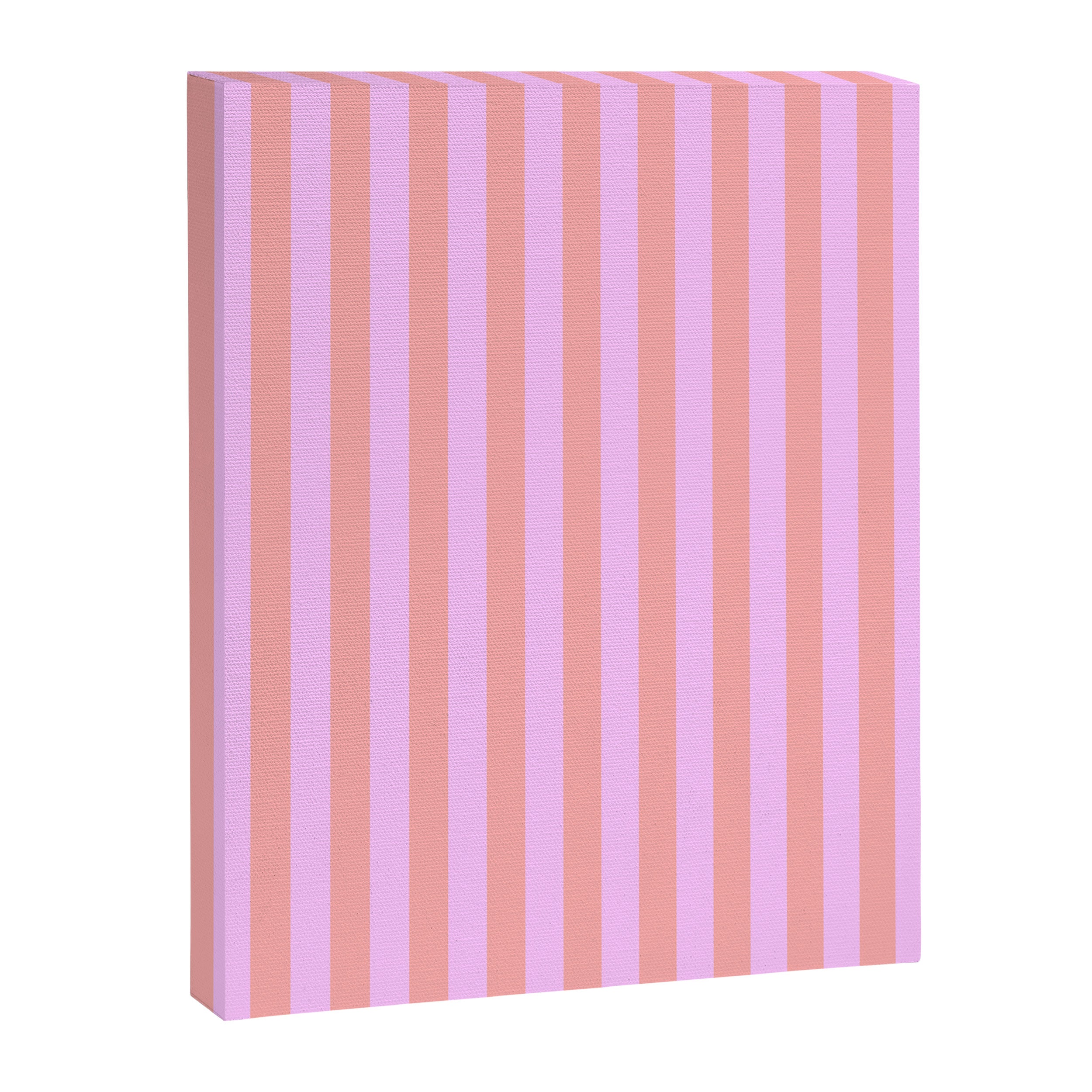 Sand Pink and Clematis Pink Summer Gazebo Stripes Canvas Print Gallery Image 8