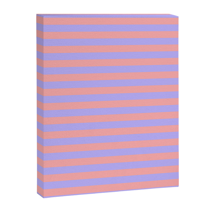 Sand Pink and Purple Wisteria  Summer Gazebo Stripes Canvas Print Gallery Image 1