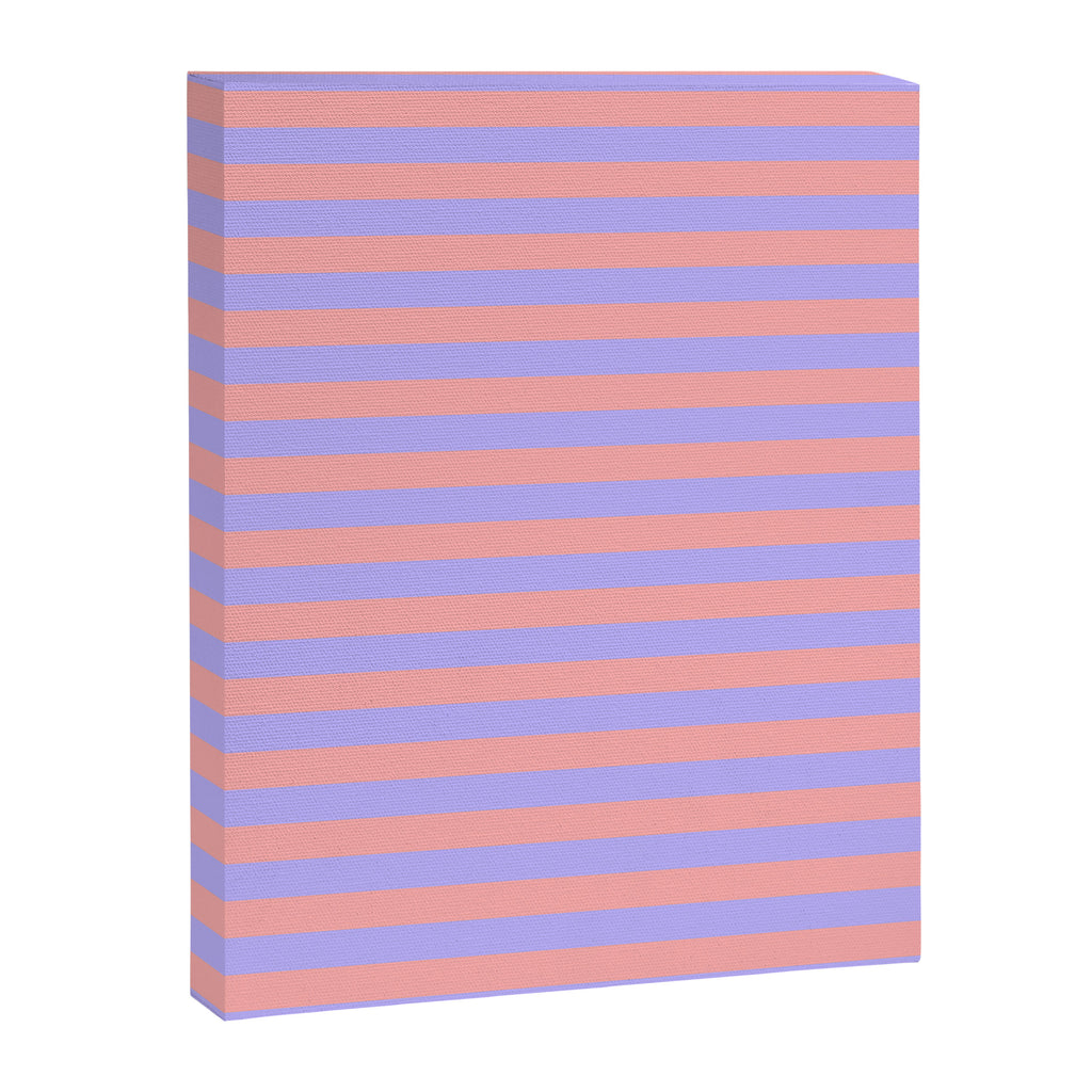 Sand Pink and Purple Wisteria  Summer Gazebo Stripes Canvas Print Gallery Image 8