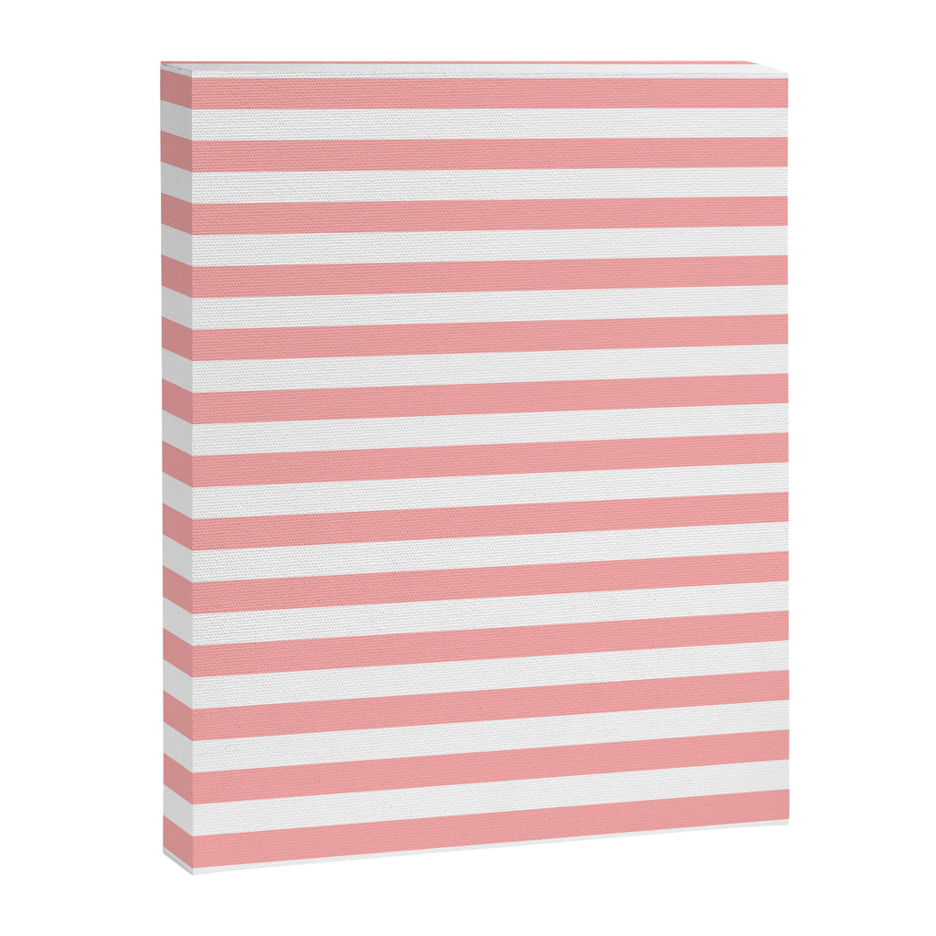 Sand Pink and White Tan Lines Summer Gazebo Stripes Canvas Print Gallery Image 8
