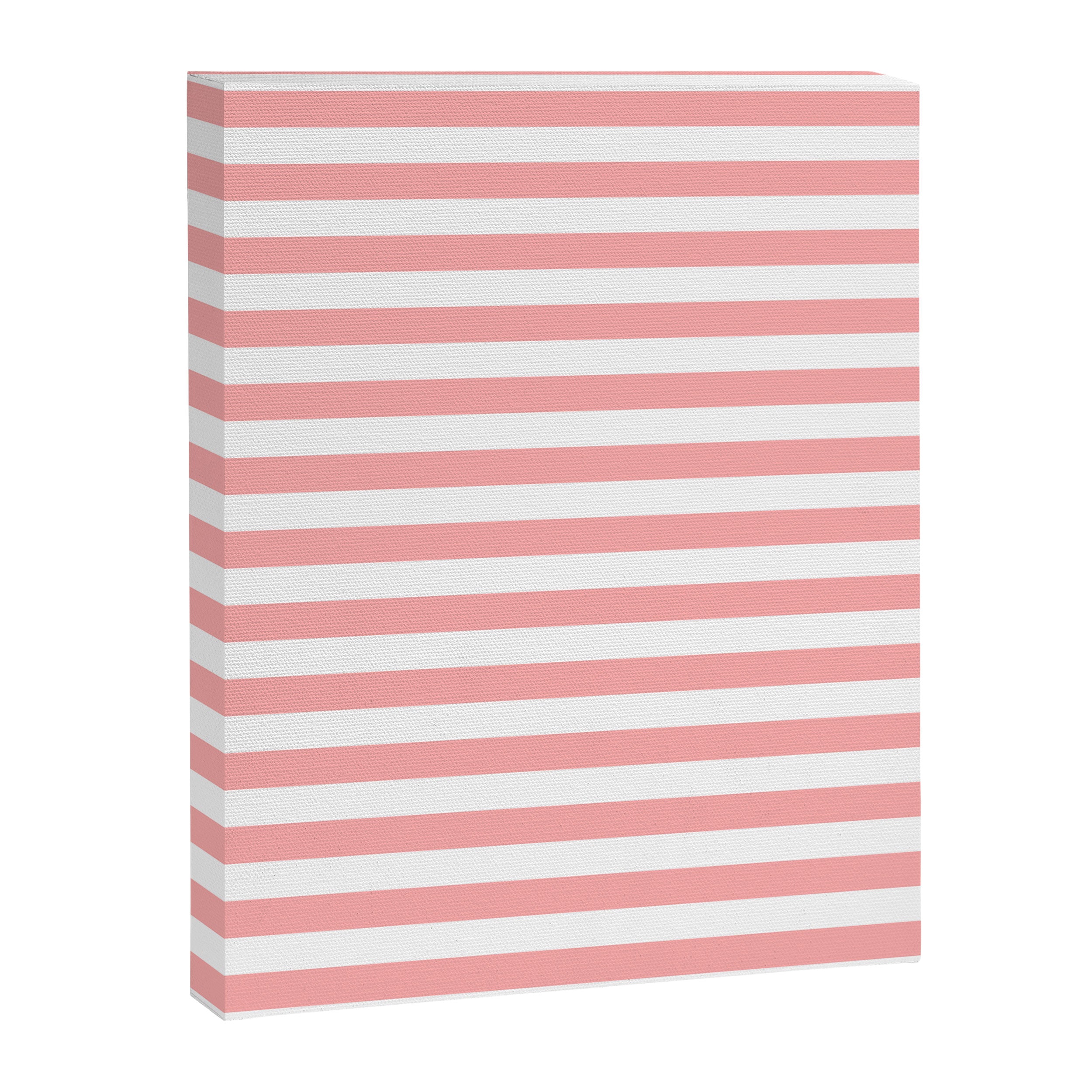 Sand Pink and White Tan Lines Summer Gazebo Stripes Canvas Print Gallery Image 8
