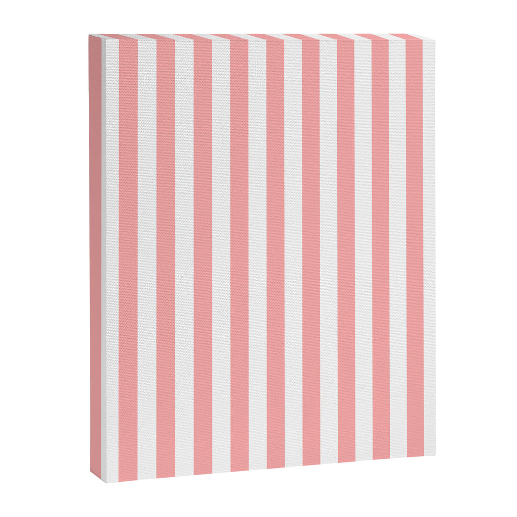 Sand Pink and White Tan Lines Summer Gazebo Stripes Canvas Print Gallery Image 8