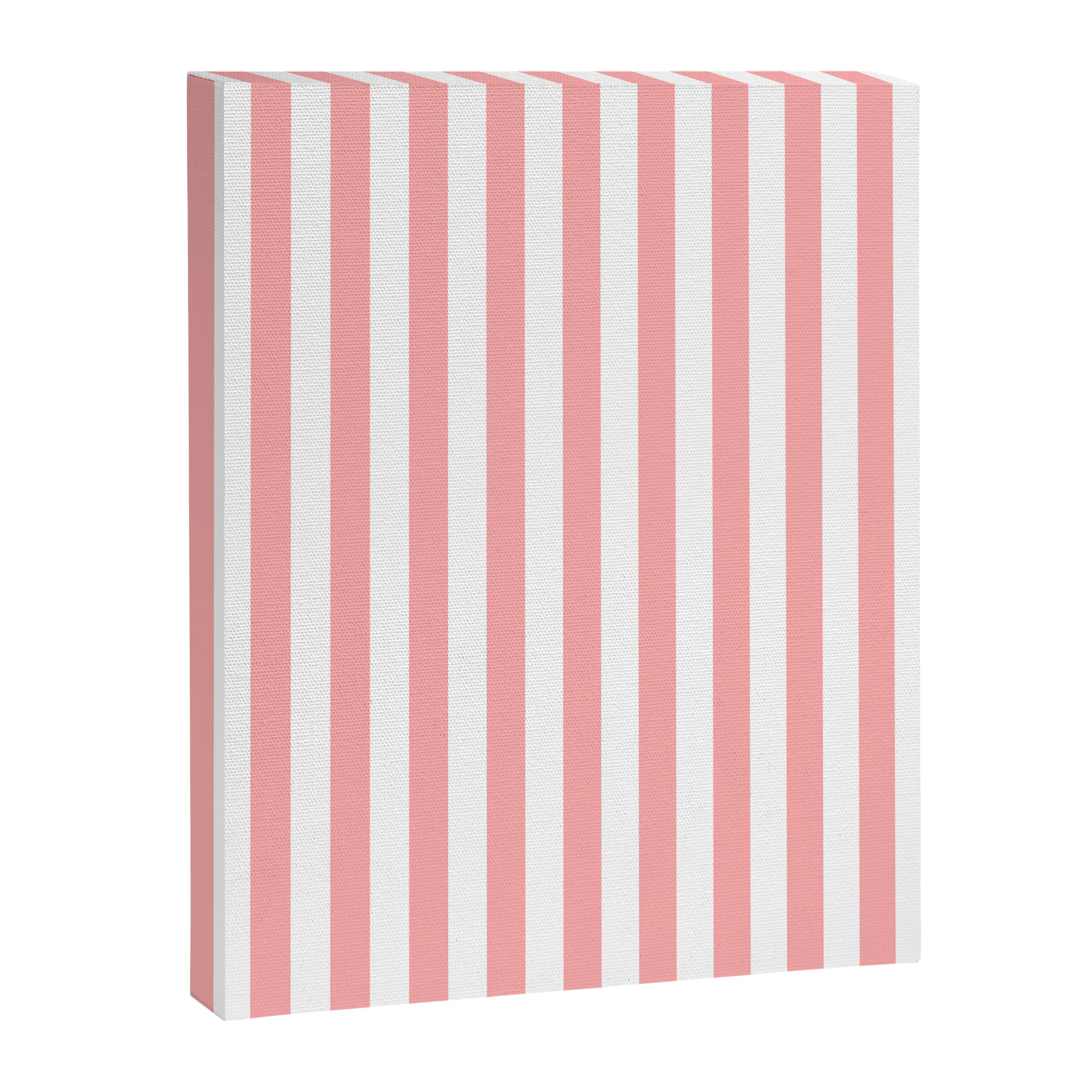 Sand Pink and White Tan Lines Summer Gazebo Stripes Canvas Print Gallery Image 8