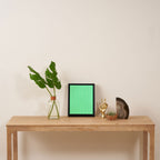 Spring Green and White Vertical Stripe Pattern for Crisp Interior Design Framed Canvas Print Gallery Image 4
