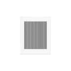 Trendy French Black and White Mattress Ticking Double Stripes Art Print Gallery Image 1