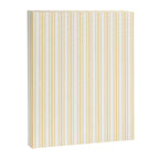 Trendy Large Buttercup Yellow Pastel Butter French Mattress Ticking Double Stripes Canvas Print Gallery Image 3