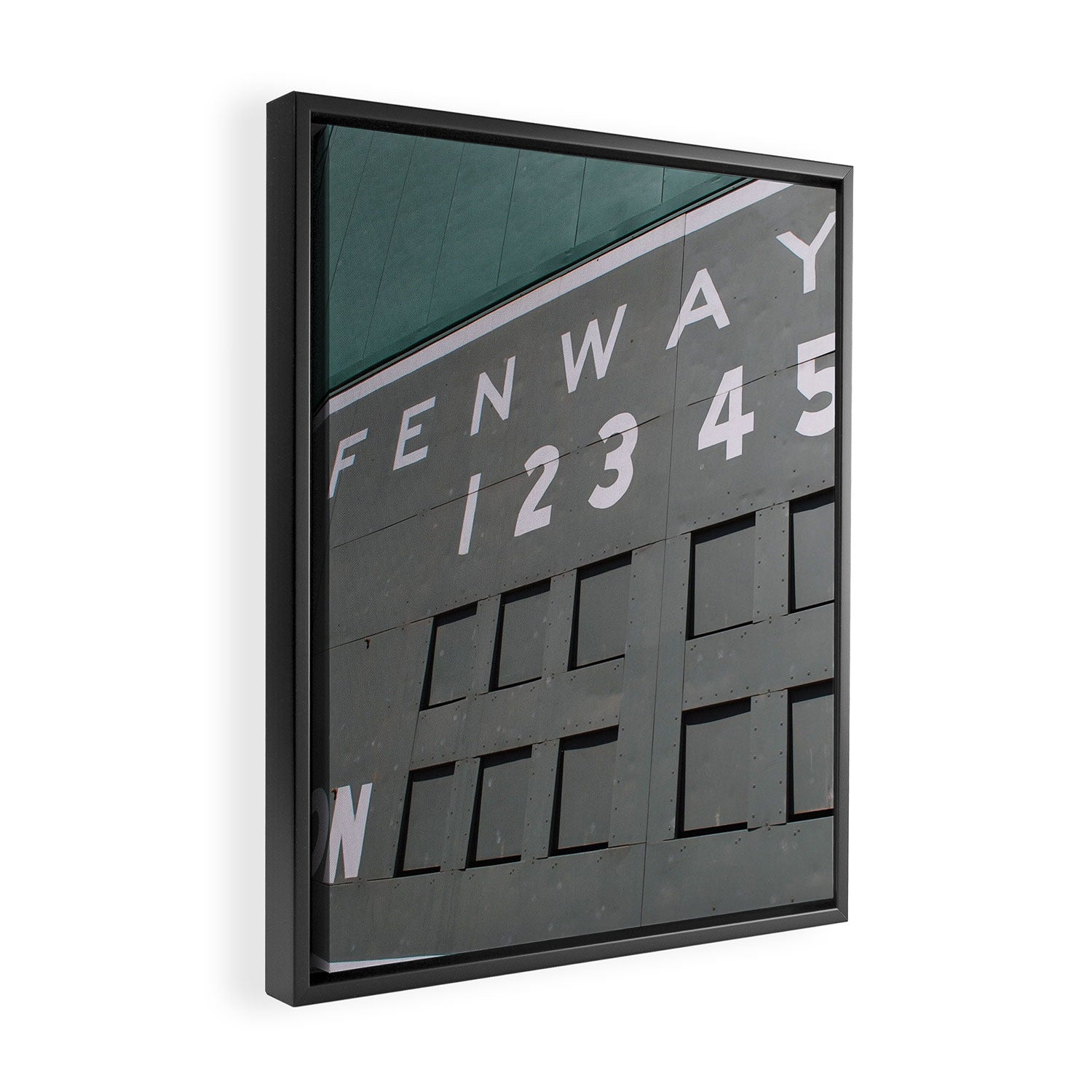 Fenwall -- Boston Fenway Park Wall, Green Monster, Red Sox Framed Canvas Print Gallery Image 2