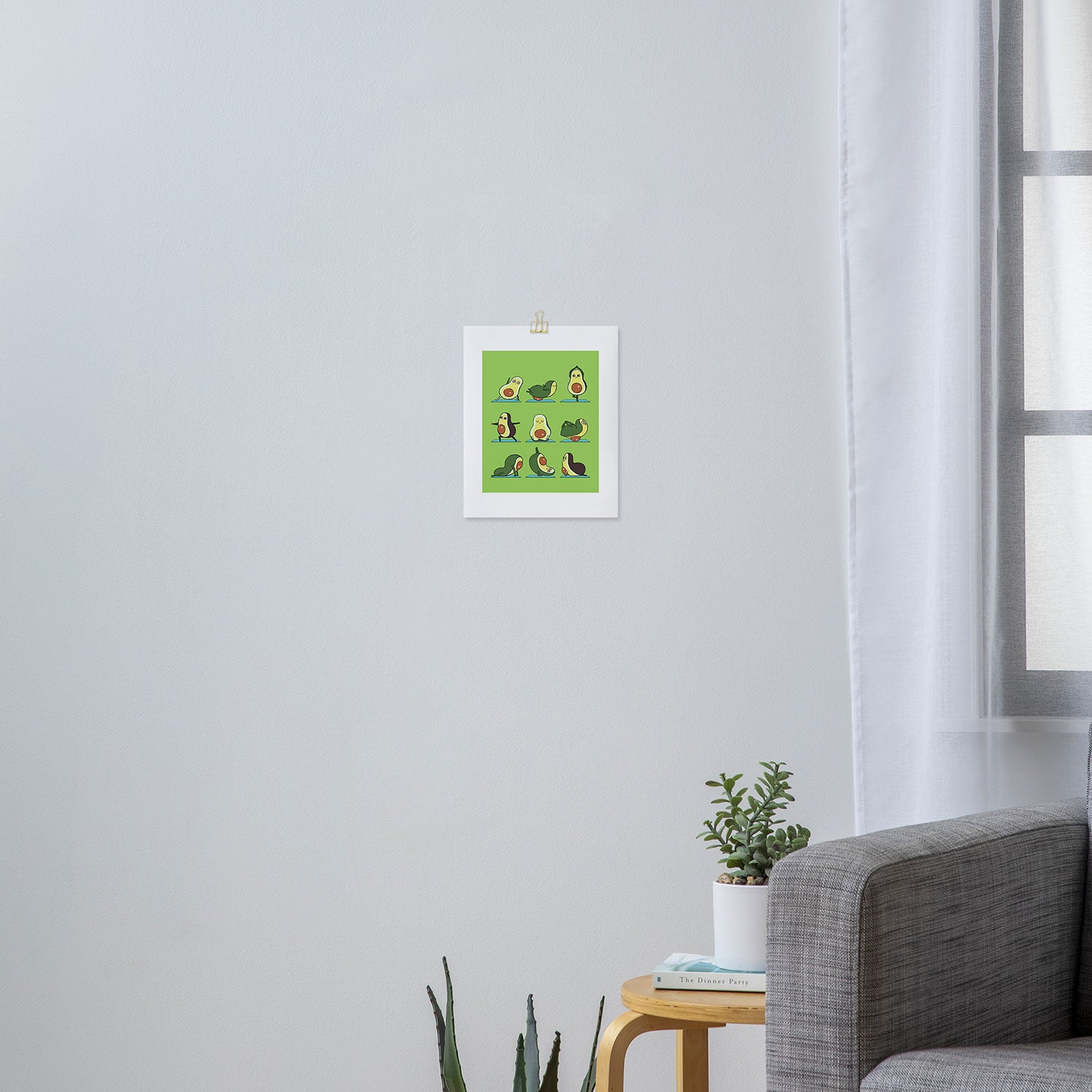 Avocado Yoga Art Print Gallery Image 3