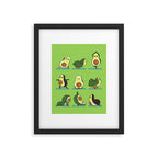 Avocado Yoga Framed Art Print Gallery Image 4