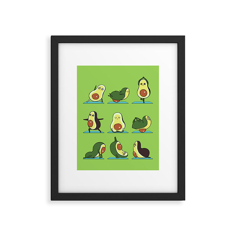 Avocado Yoga Framed Art Print Gallery Image 4