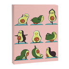 Avocado Yoga in Pink Canvas Print Gallery Image 6