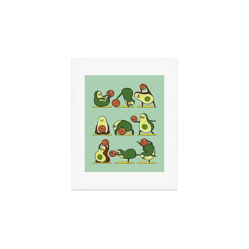 Avocado Yoga With The Seed Art Print Gallery Image 1