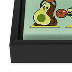 Avocado Yoga With The Seed Framed Canvas Print Gallery Image 3