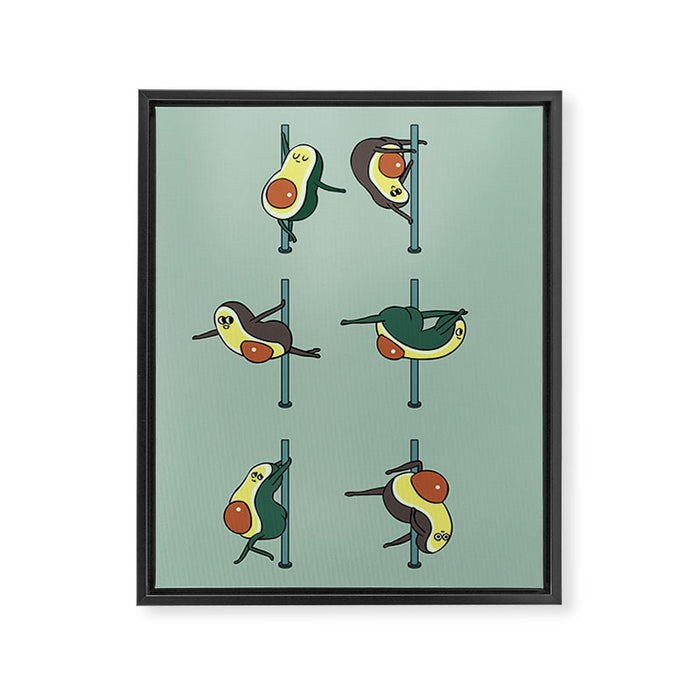 Avocados Pole Dancing Club Framed Canvas Print Gallery Image 1