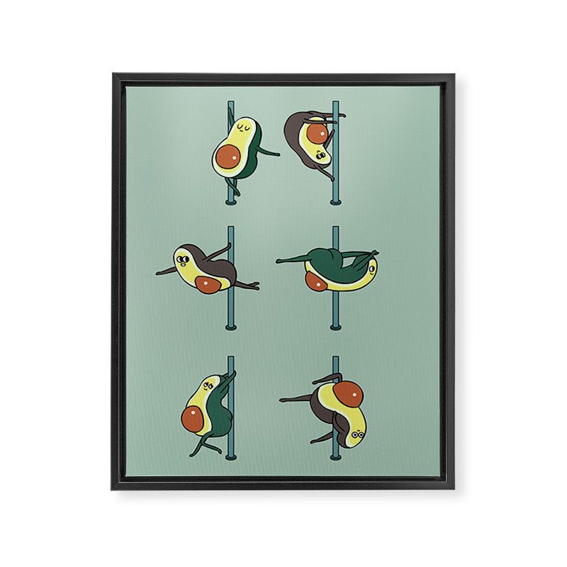 Avocados Pole Dancing Club Framed Canvas Print Gallery Image 8