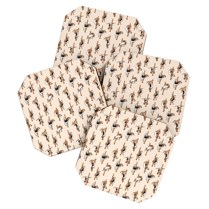 Beagle Pole Dancing Club Coaster Gallery Image 1