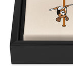 Beagle Pole Dancing Club Framed Canvas Print Gallery Image 3
