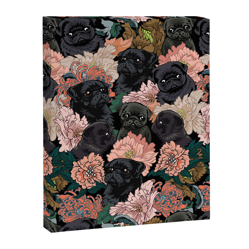 Because Black Pug Canvas Print Gallery Image 8
