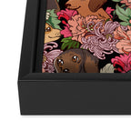 Because Dachshund Framed Canvas Print Gallery Image 3