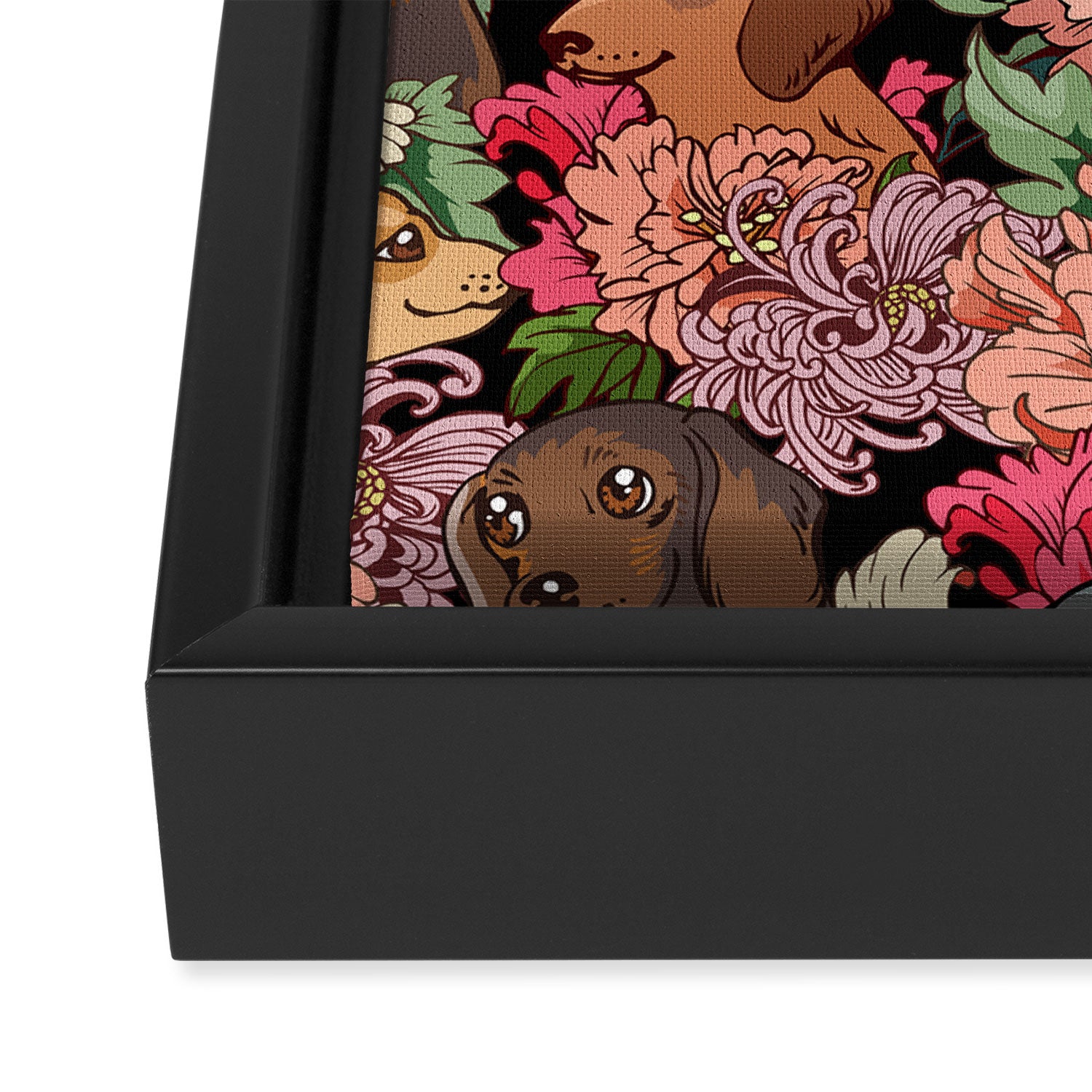 Because Dachshund Framed Canvas Print Gallery Image 3