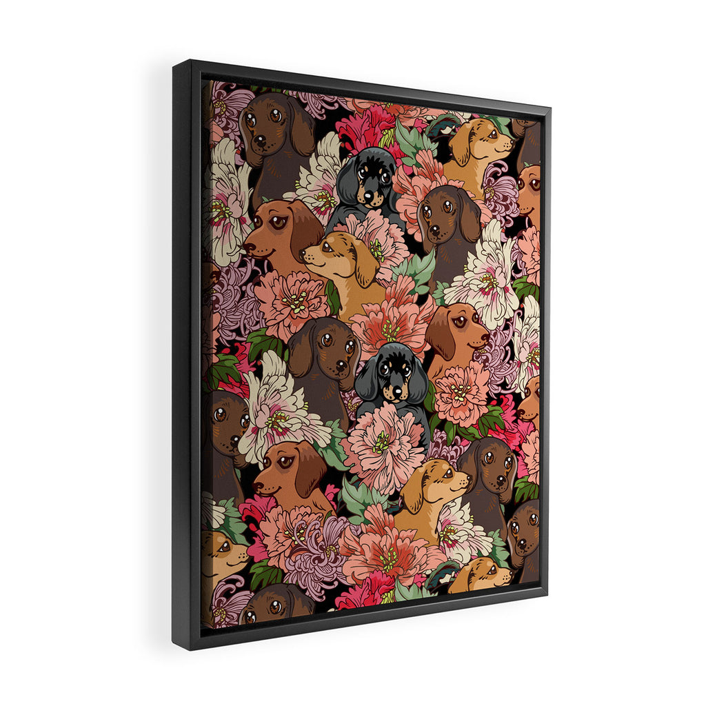 Because Dachshund Framed Canvas Print Gallery Image 2