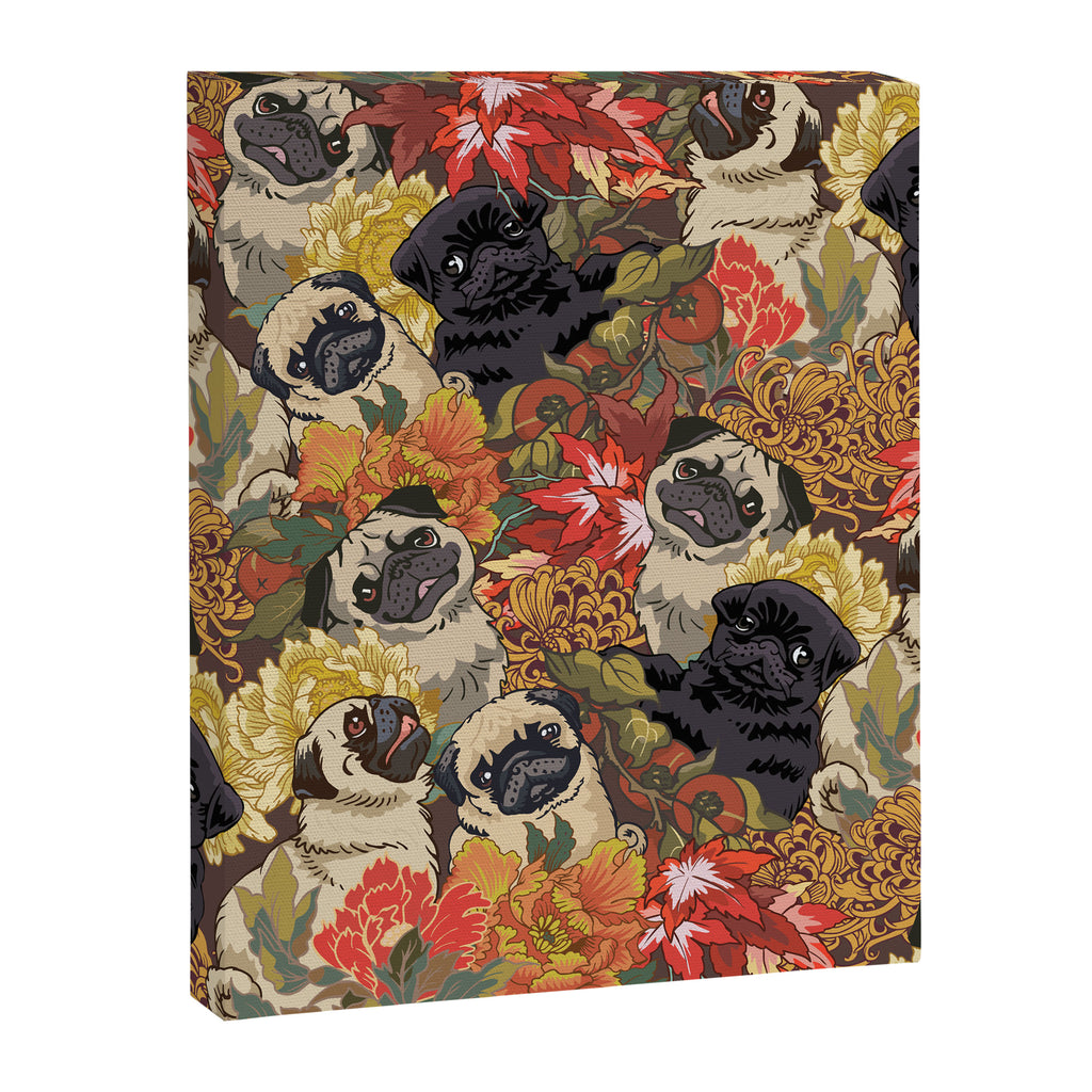 Because Pugs Autumn Canvas Print Gallery Image 8