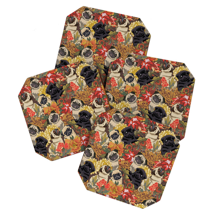 Because Pugs Autumn Coaster Gallery Image 1