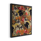 Because Pugs Autumn Framed Canvas Print Gallery Image 2