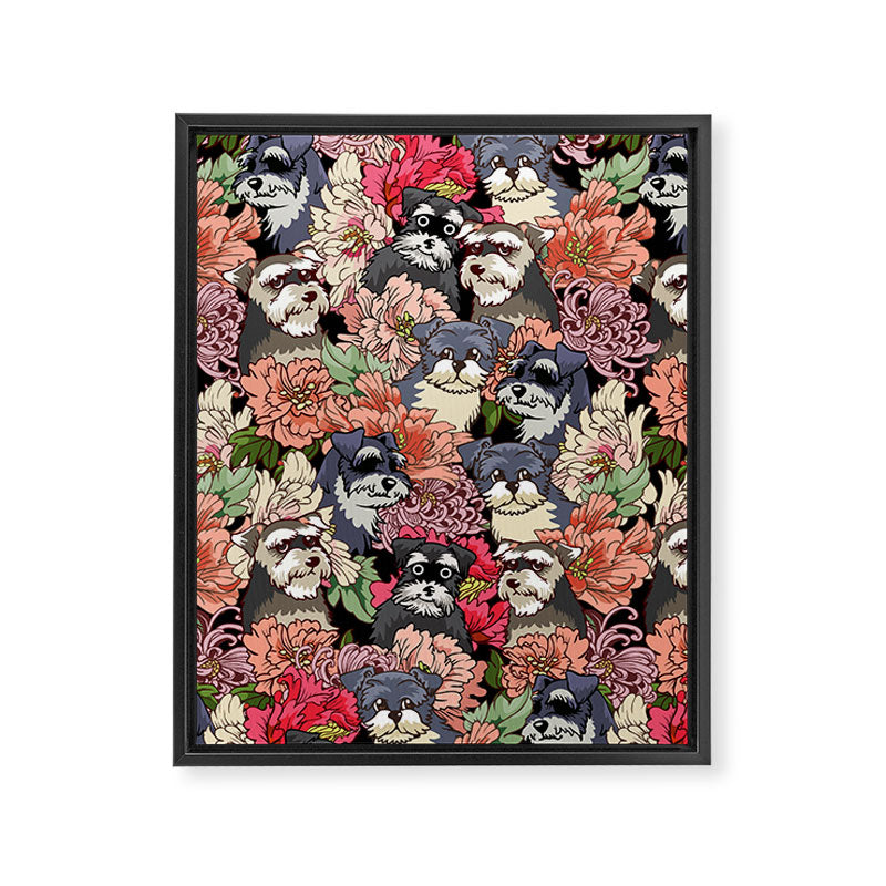 Because Schnauzers Framed Canvas Print Gallery Image 8