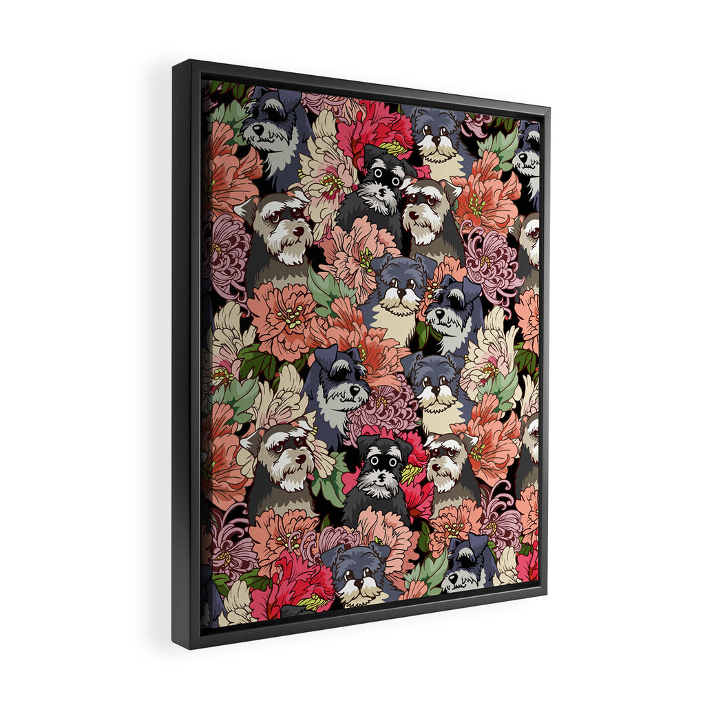 Because Schnauzers Framed Canvas Print Gallery Image 2