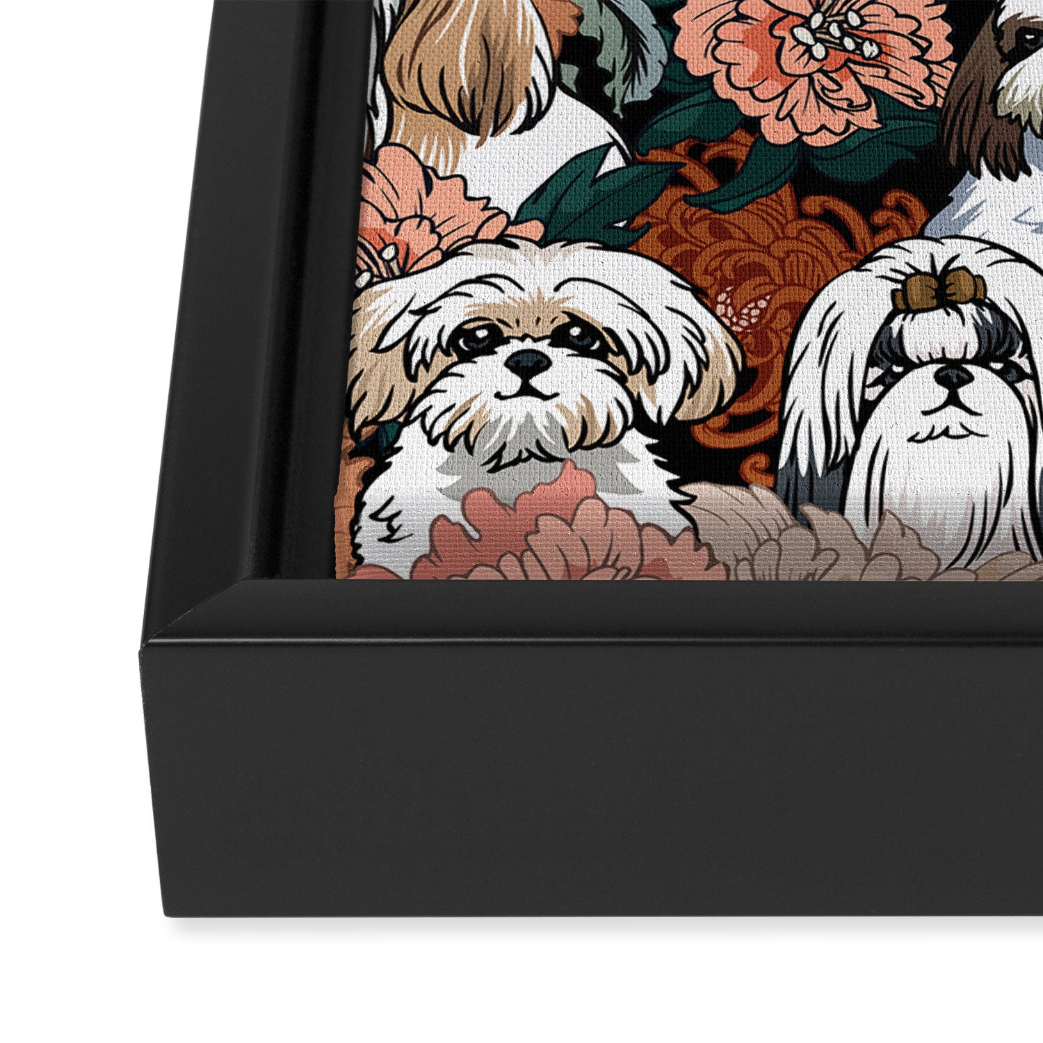 Because Shih Tzu Framed Canvas Print Gallery Image 3