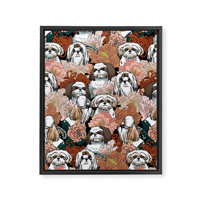 Because Shih Tzu Framed Canvas Print Gallery Image 1