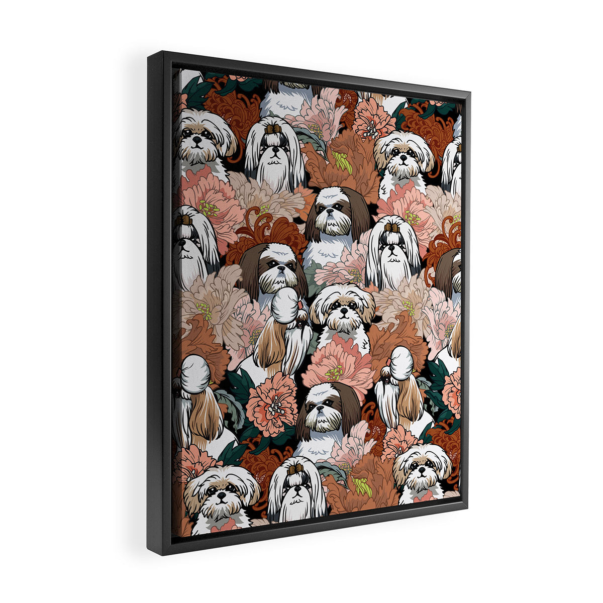 Because Shih Tzu Framed Canvas Print Gallery Image 2