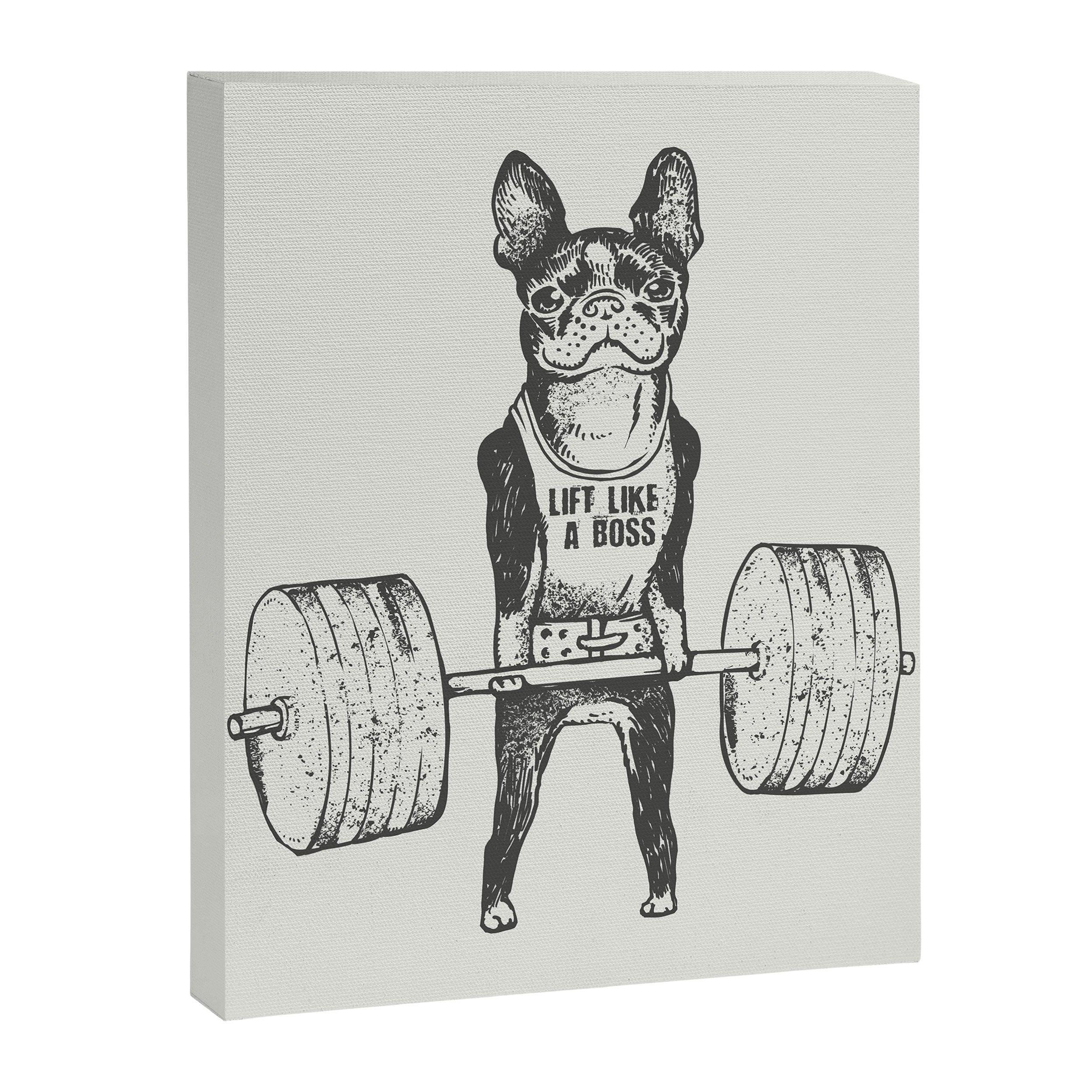 Boston Terrier Lift Canvas Print Gallery Image 8