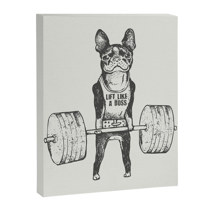 Boston Terrier Lift Canvas Print Gallery Image 1