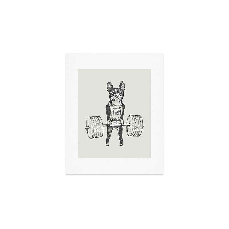 Boston Terrier Lift Art Print Gallery Image 1