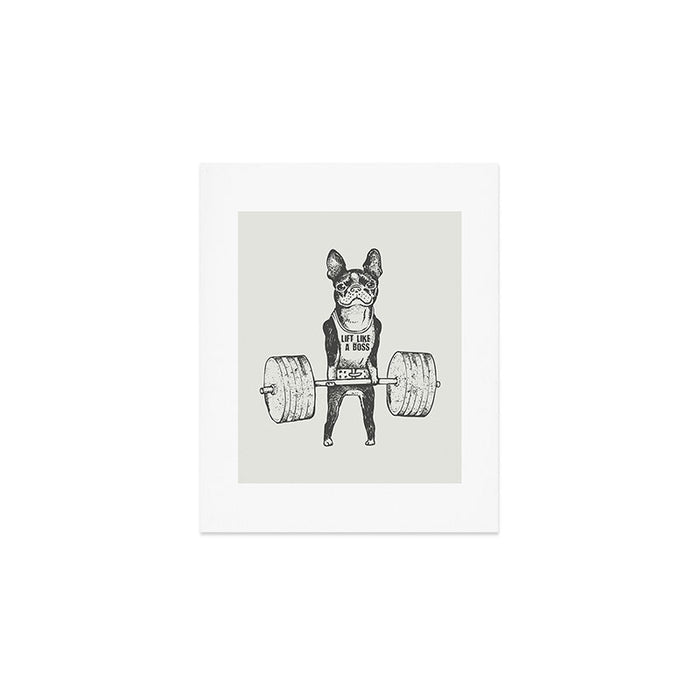 Boston Terrier Lift Art Print Gallery Image 1