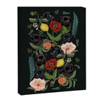 Botanical and Black Pugs Canvas Print Gallery Image 6